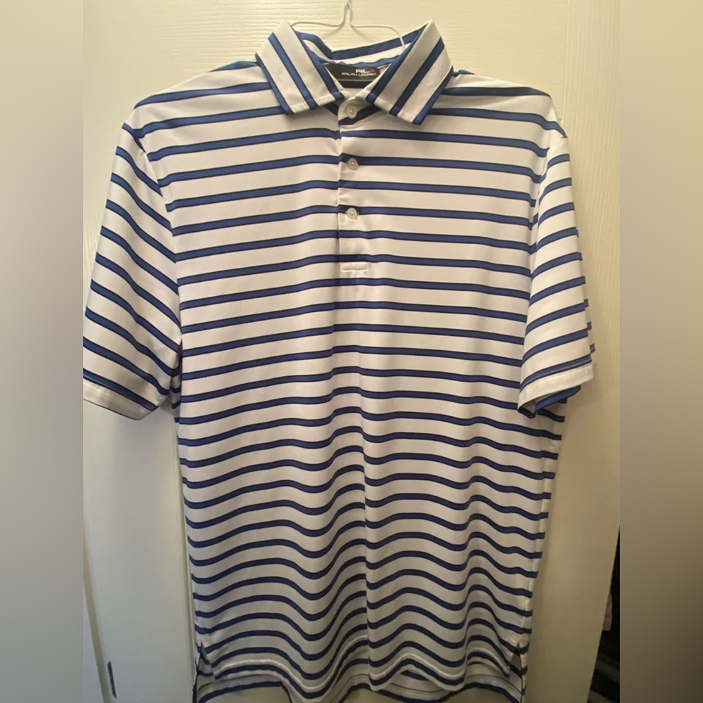 RLX Golf polo size medium white/blue
